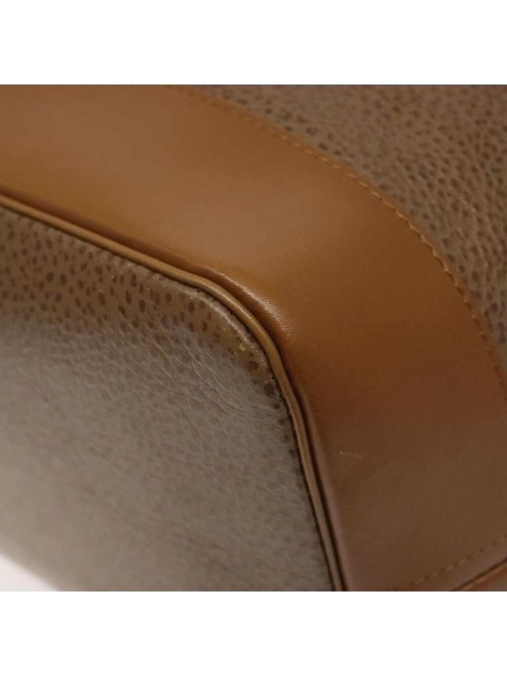 Authentic Christian Dior Shoulder Bag Leather Brown Gold - Picture 16 of 16